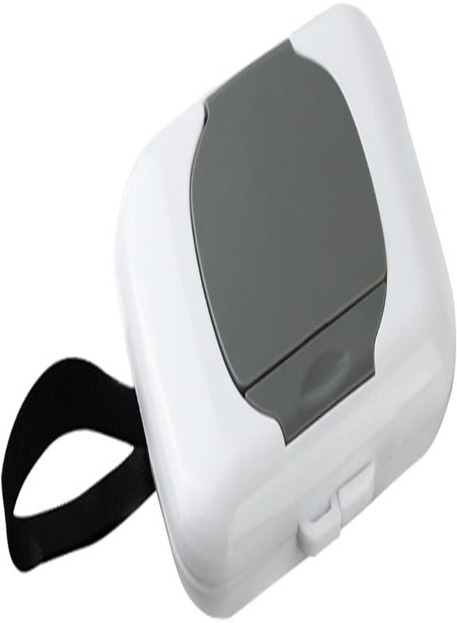 Bwexxt Grey Wipes Case Travel Wipe Holder Reusable Wet Wipe Container Box Silicone Seal Strollers Hanging Dispensers Refillable Wipe Case Safe Wet Storage Wipe Holders Wipes and Holders - Image 1